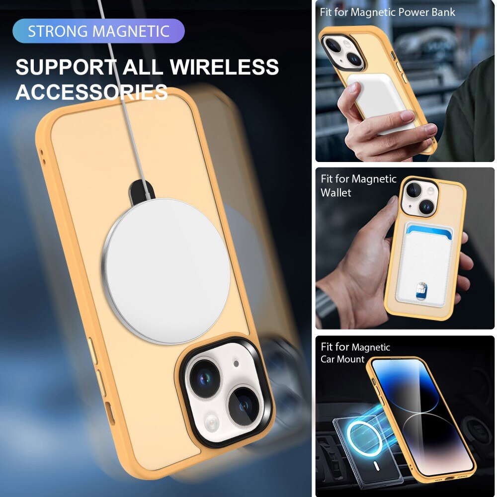 Hybridskal MagSafe Ring iPhone 13 Orange