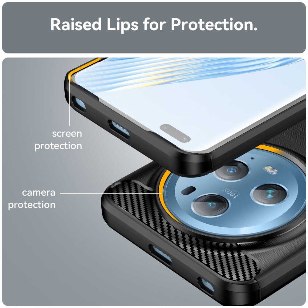 Honor Magic5 Pro Skal TPU Brushed Svart