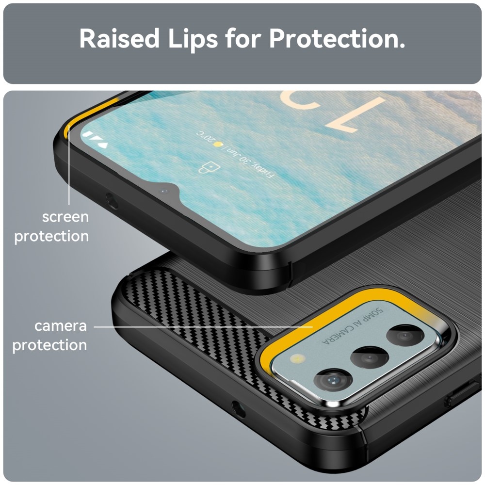  Nokia G22 Skal TPU Brushed Svart
