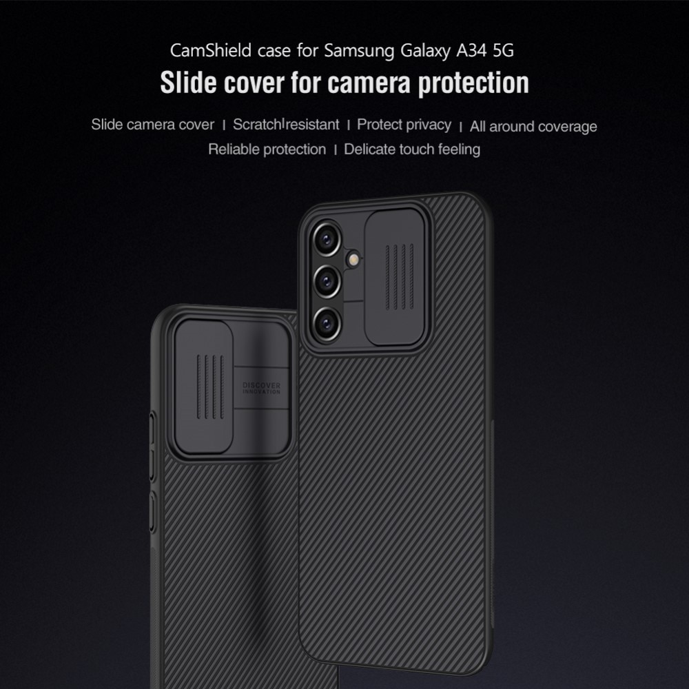 CamShield Skal Samsung Galaxy A34 svart