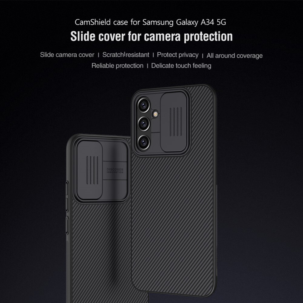 CamShield Skal Samsung Galaxy A34 Svart