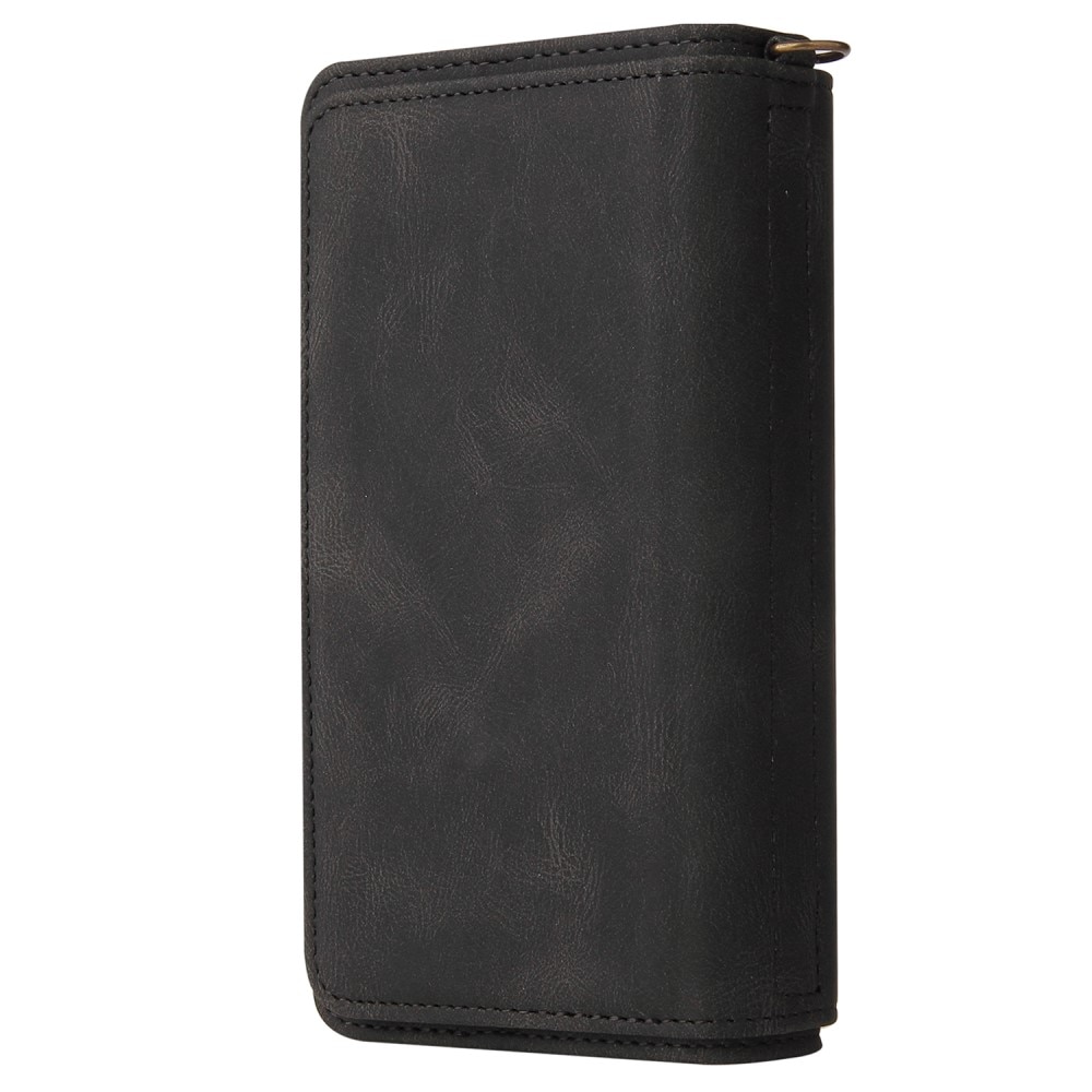 Leather Multi-Wallet Motorola Moto G13 svart