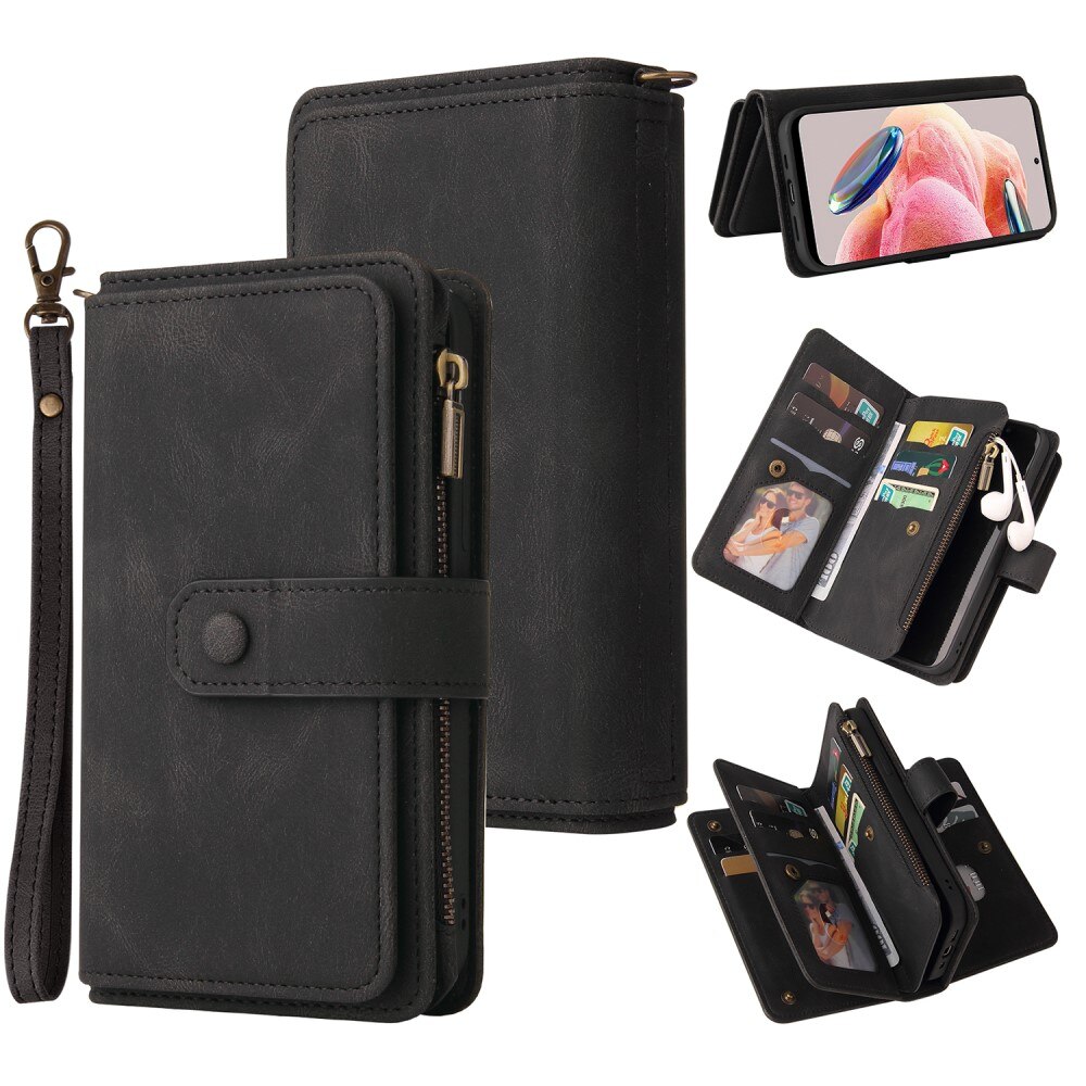 Leather Multi-Wallet Xiaomi Redmi Note 12 svart