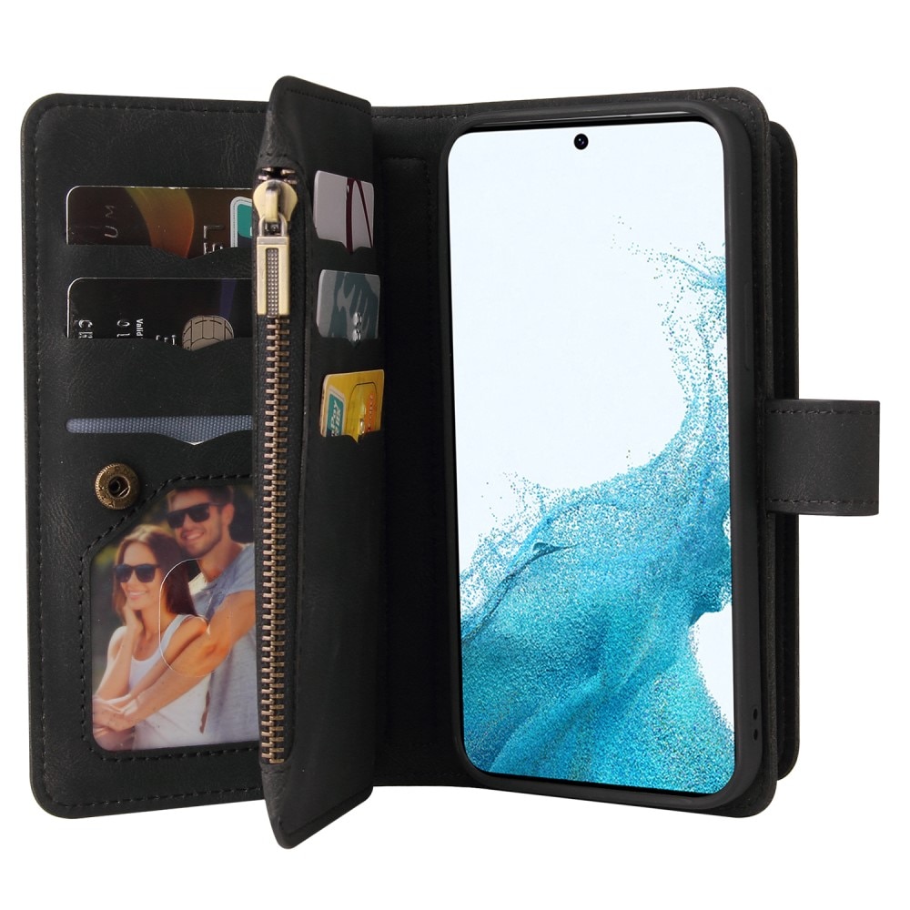 Leather Multi-Wallet Samsung Galaxy A54 svart