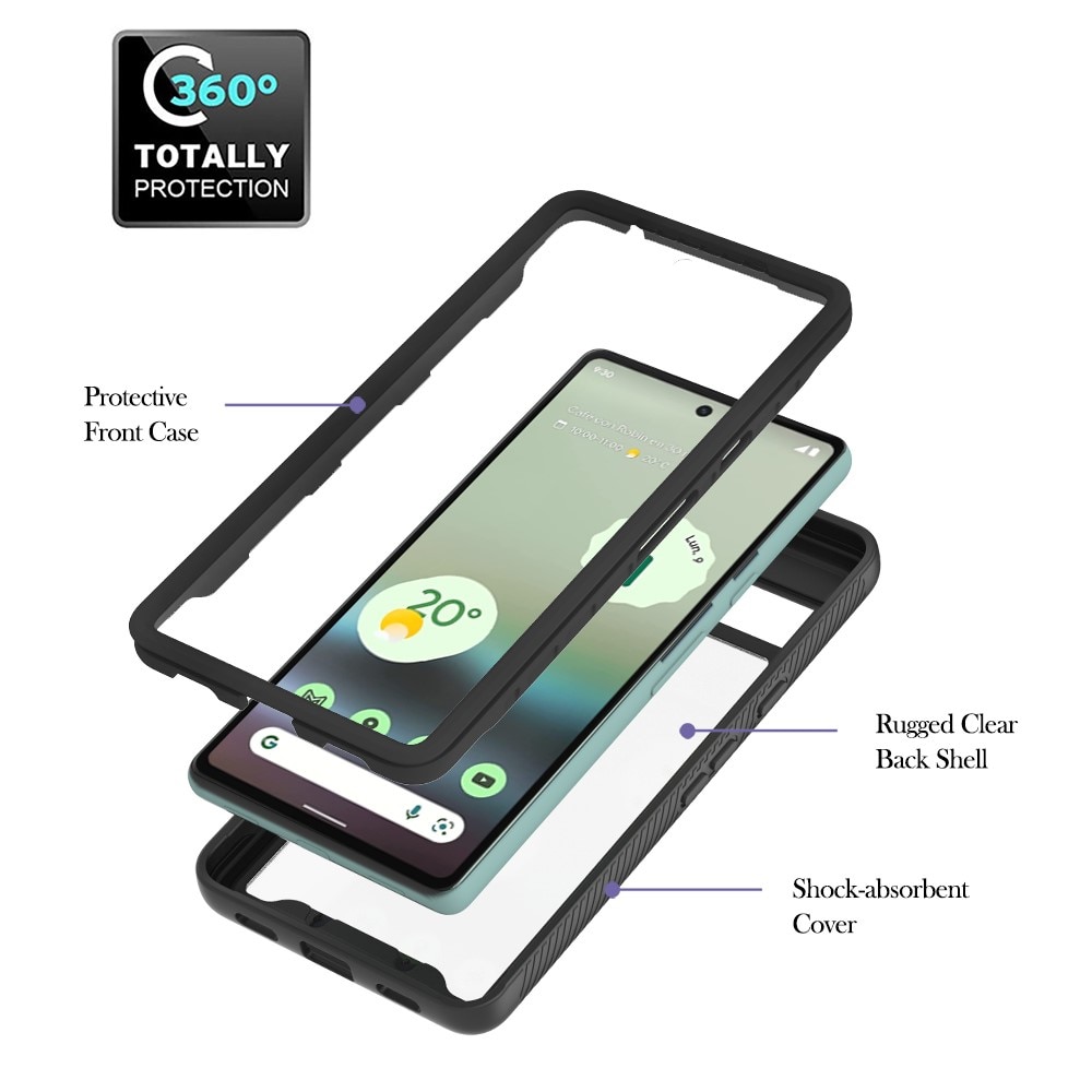 Full Cover Skal Google Pixel 7a Svart