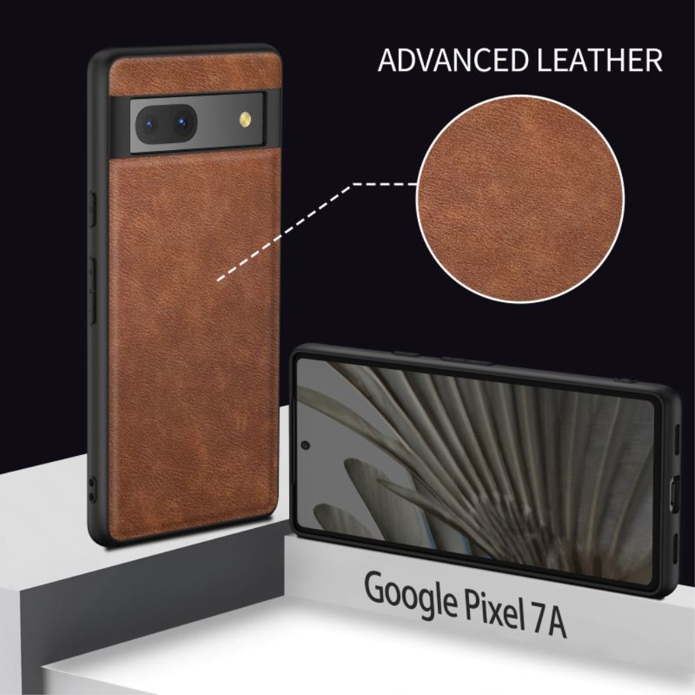 Läderskal Google Pixel 7a brun