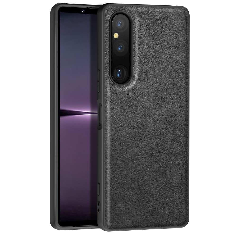 Läderskal Sony Xperia 1 V svart