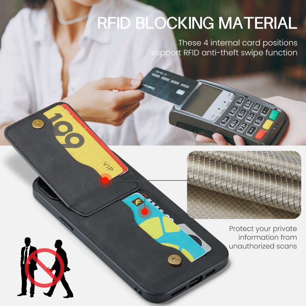 Multi-slot Skal RFID iPhone 13 Pro svart