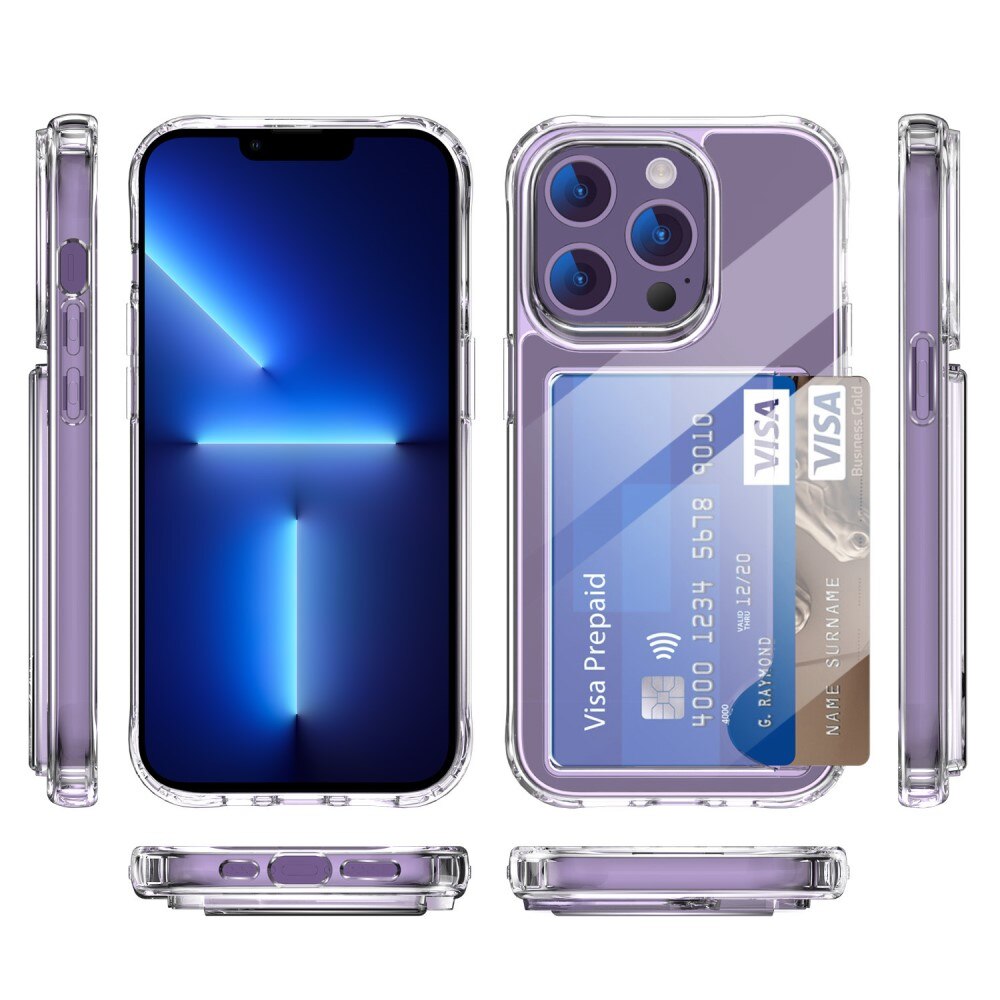 Hybridskal Kortfack iPhone 13 Pro transparent