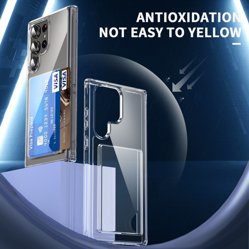 Hybridskal Kortfack Samsung Galaxy S23 Ultra transparent