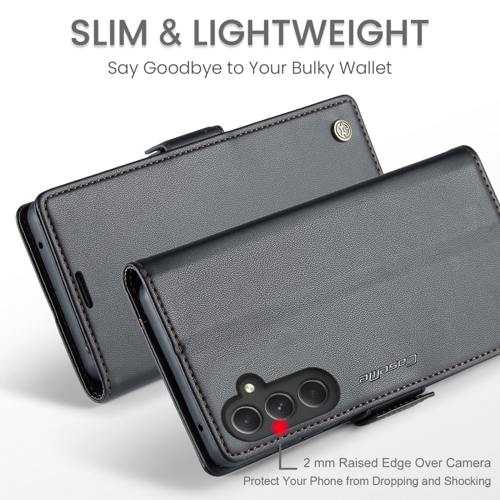 Slim Plånboksfodral RFID-skydd Samsung Galaxy A54 Svart