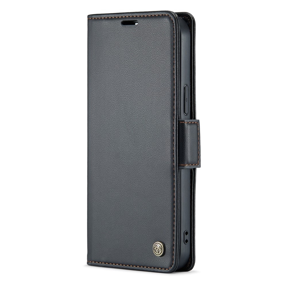 Slim Plånboksfodral RFID-skydd Apple iPhone 14 Pro Svart