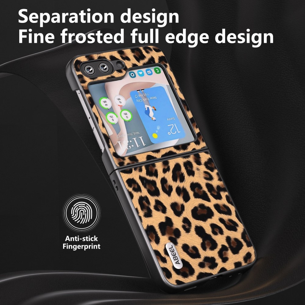 Läderskal Samsung Galaxy Z Flip 5 leopard