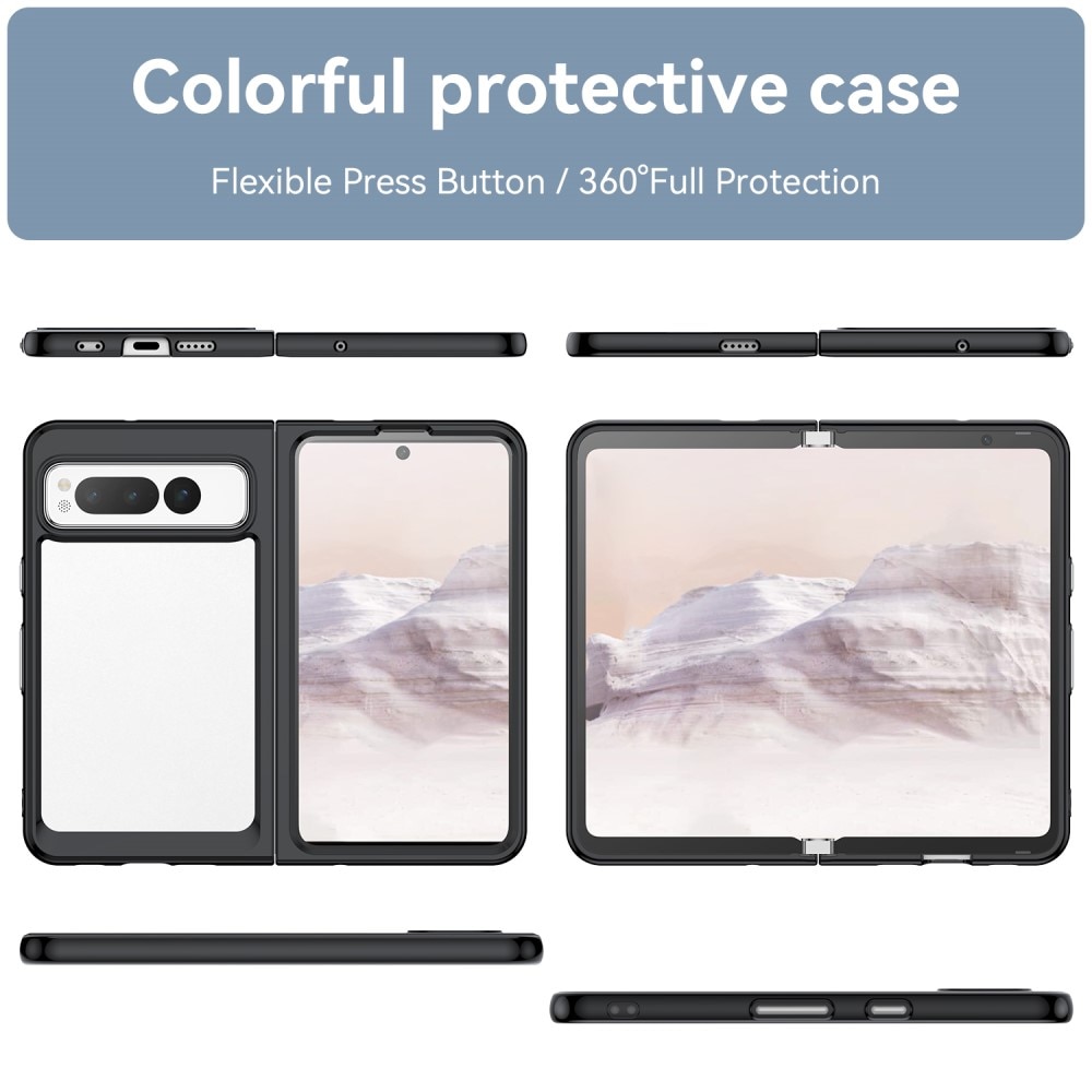 Crystal Hybrid Case Google Pixel Fold svart