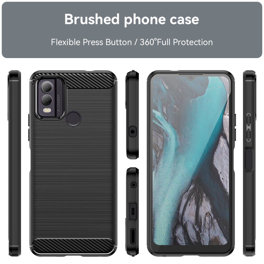  Nokia C22 Skal TPU Brushed Svart
