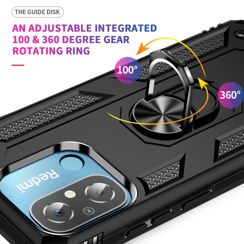 Hybridskal Tech Ring Xiaomi Redmi 12C svart