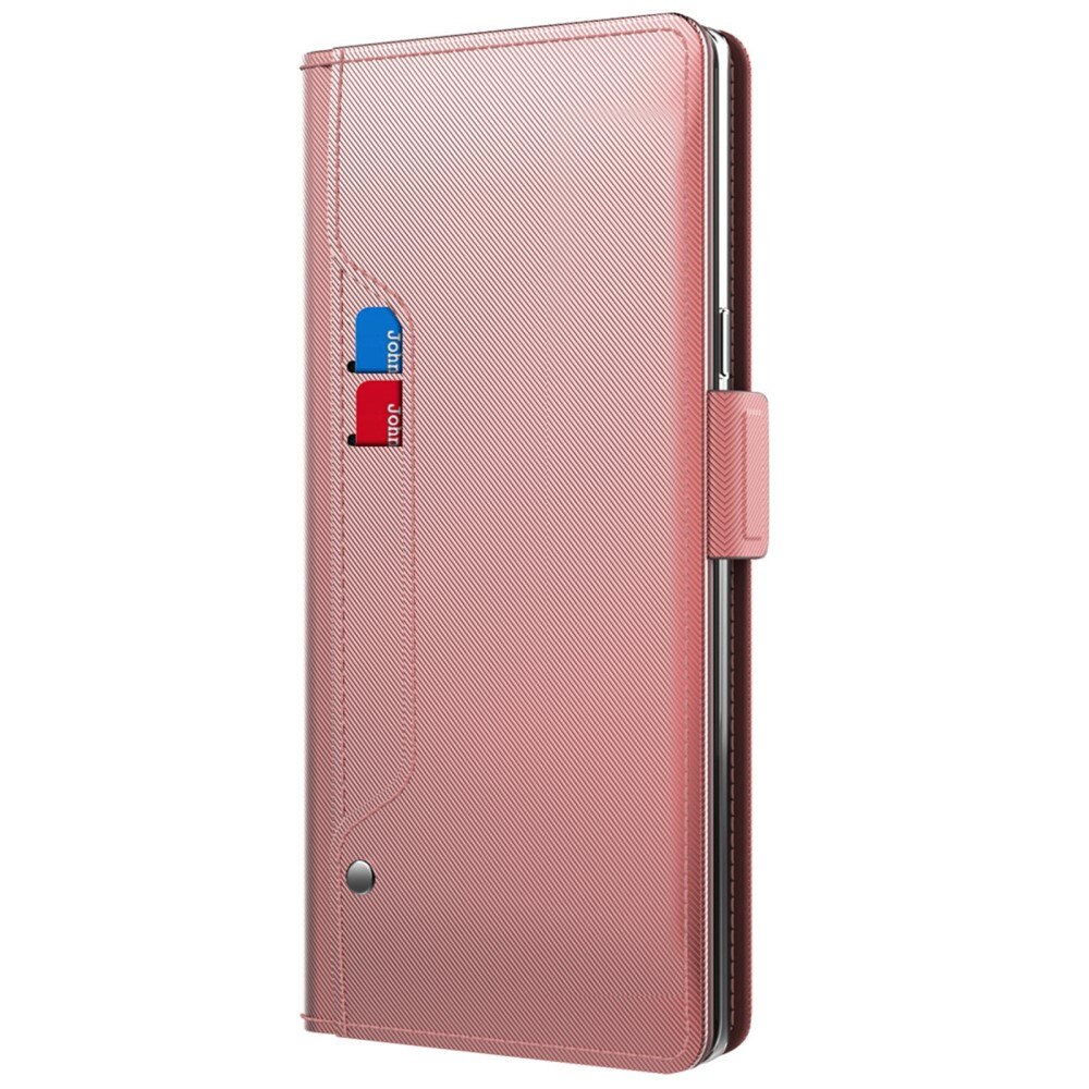 Plånboksfodral Spegel Google Pixel 7a rosa guld