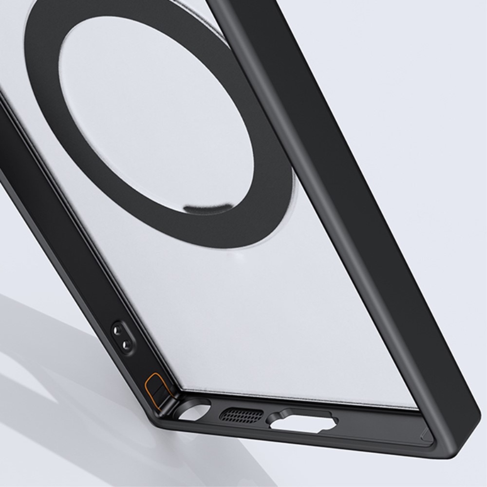 Hybridskal MagSafe Ring Kickstand Samsung Galaxy S23 Ultra svart