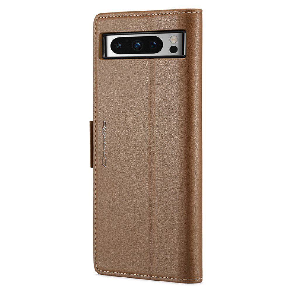 Slim Plånboksfodral RFID-skydd Google Pixel 8 Pro Brun