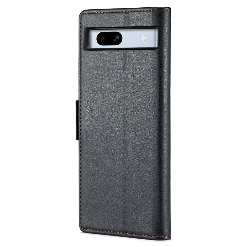 Slim Plånboksfodral RFID-skydd Google Pixel 7a Svart