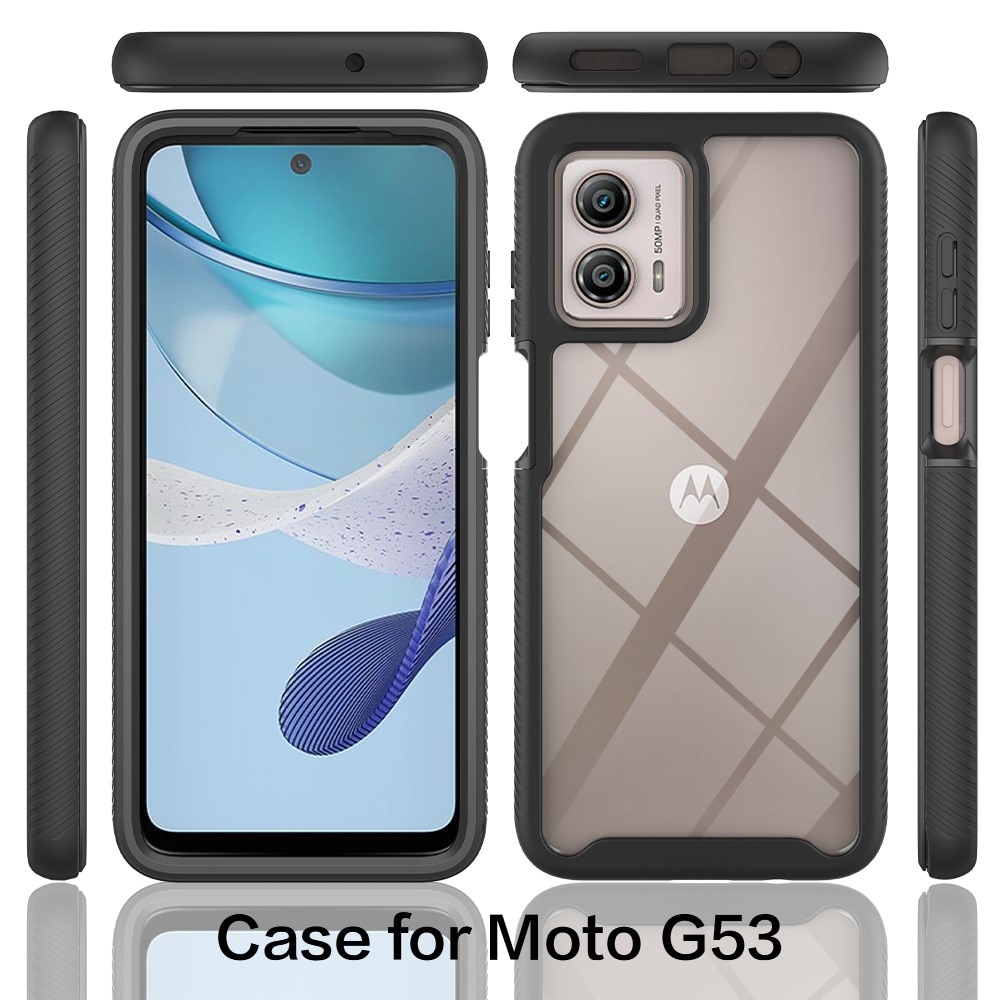 Full Protection Case Motorola Moto G53 svart