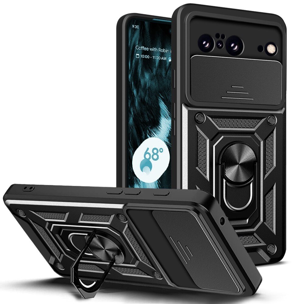Hybridskal Ring + Kameraskydd Google Pixel 8 svart