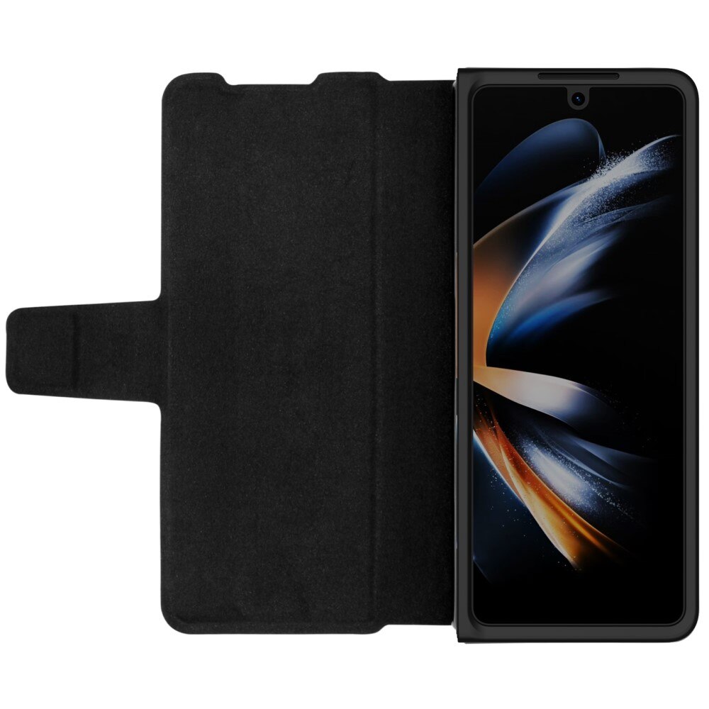 Leather Case with Pen Slot Samsung Galaxy Z Fold 5 brun