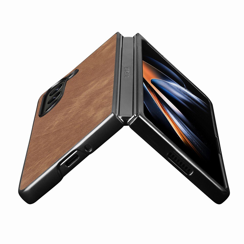 Läderskal Samsung Galaxy Z Fold 5 brun