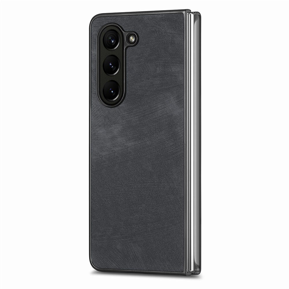 Läderskal Samsung Galaxy Z Fold 5 svart