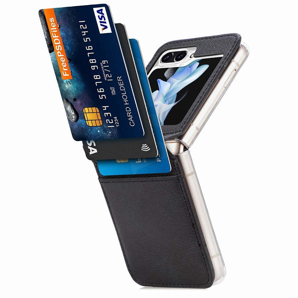 Slim Card Wallet Samsung Galaxy Z Flip 5 svart