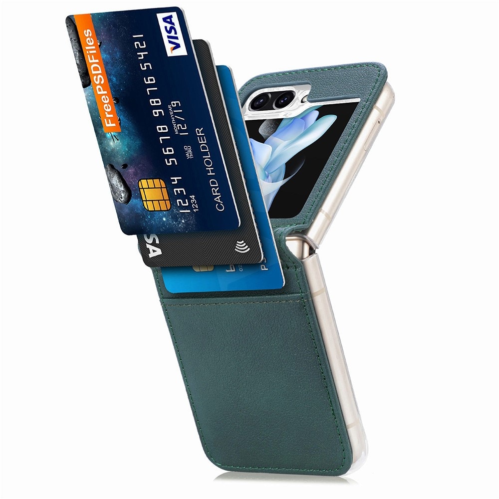 Slim Card Wallet Samsung Galaxy Z Flip 5 grön