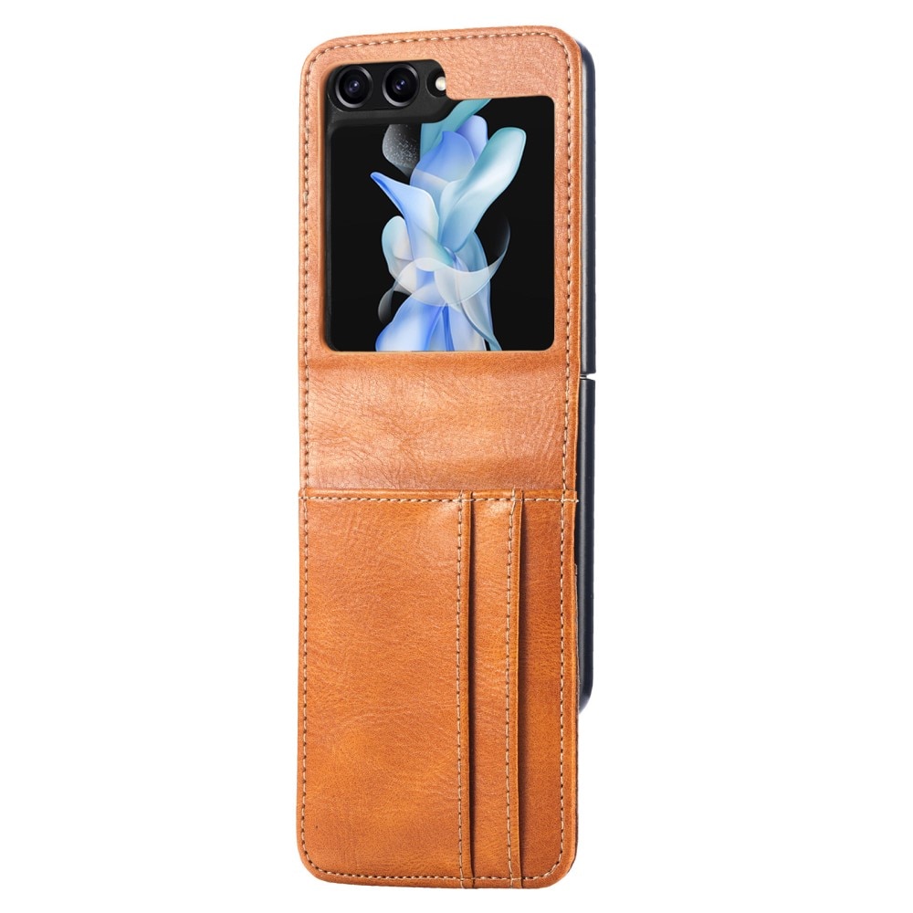 Mobilfodral Samsung Galaxy Z Flip 5 cognac