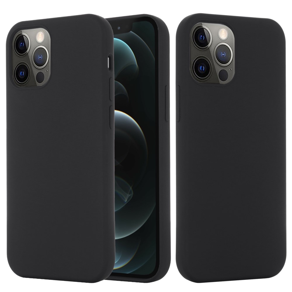 Silikonskal MagSafe iPhone 15 Pro Max svart