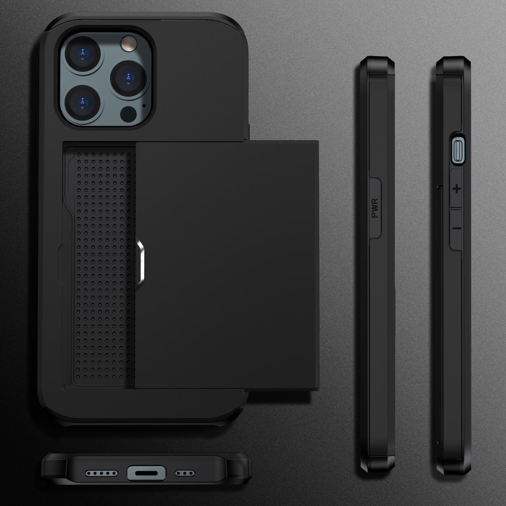 Skal Kortfack iPhone 15 Pro Max svart