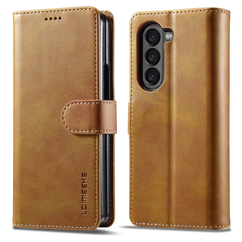 Plånboksfodral Samsung Galaxy Z Fold 5 cognac