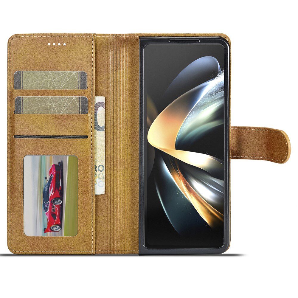 Plånboksfodral Samsung Galaxy Z Fold 5 cognac