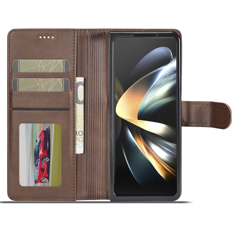 Plånboksfodral Samsung Galaxy Z Fold 5 brun