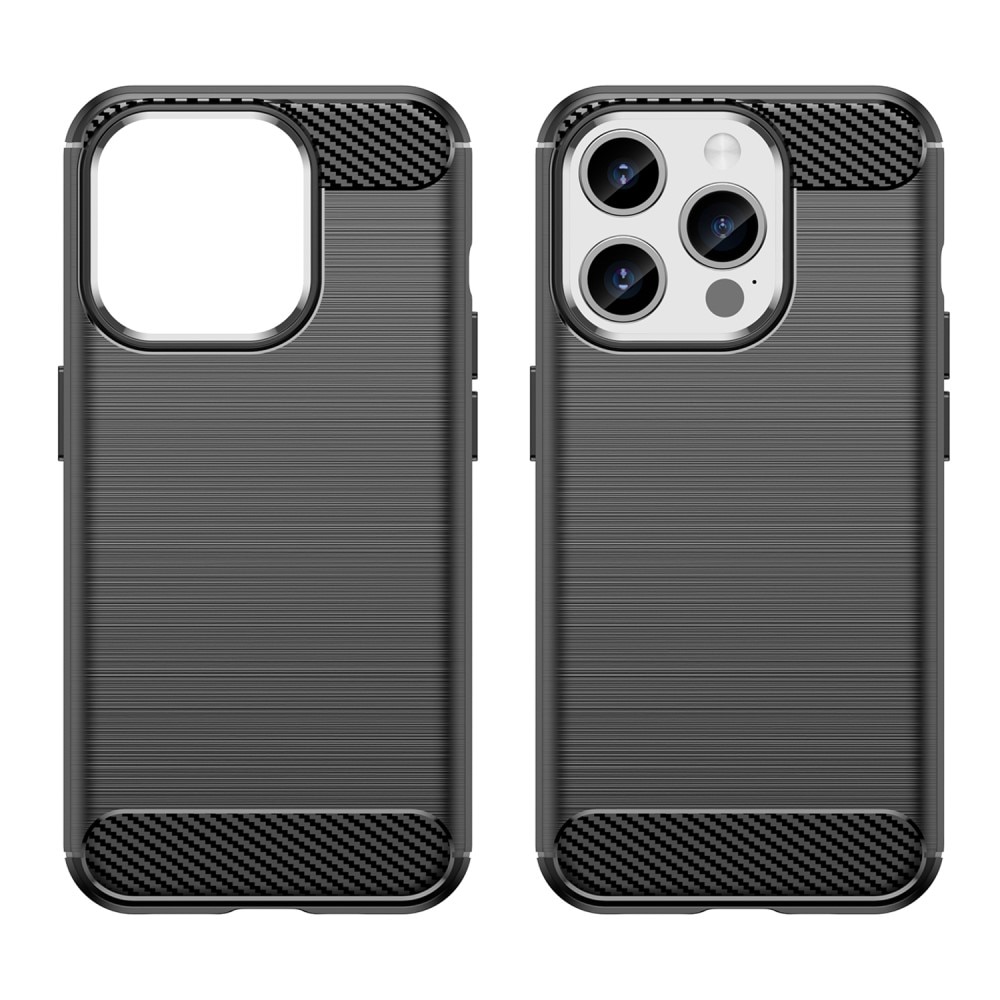 iPhone 15 Pro Skal TPU Brushed Black