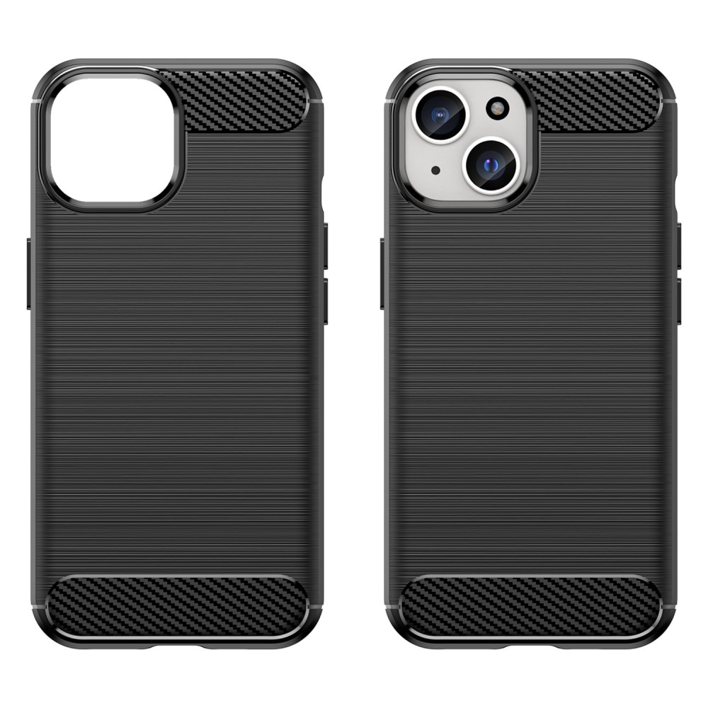 iPhone 15 Plus Skal TPU Brushed Black