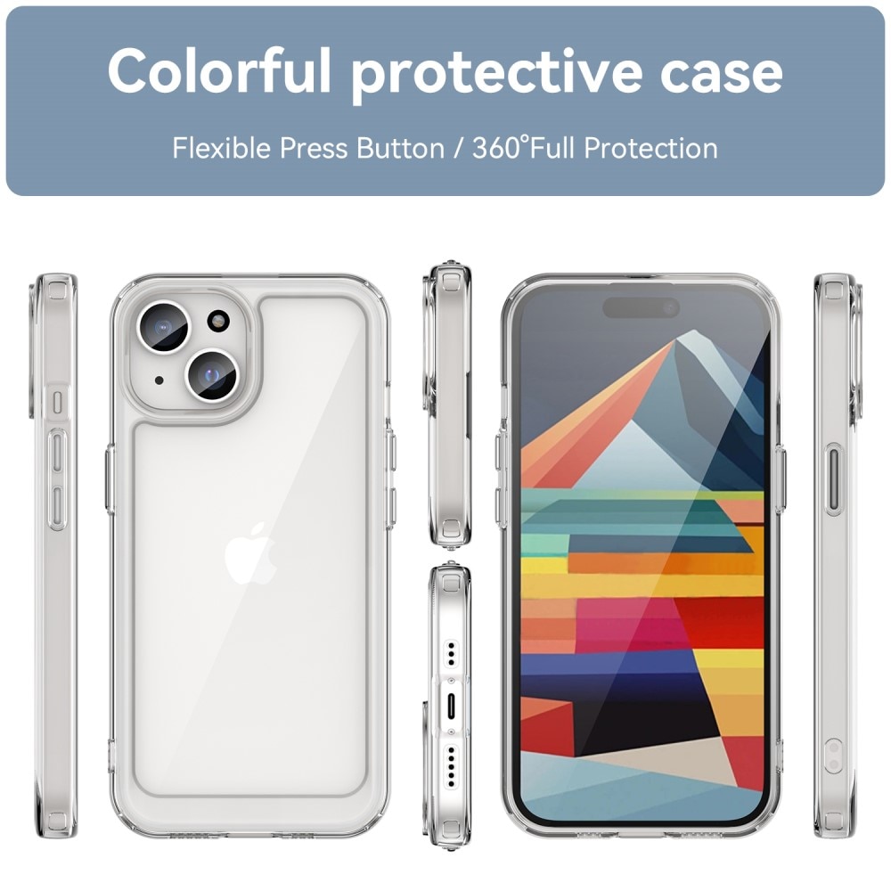 Crystal Hybrid Case iPhone 15 Plus transparent