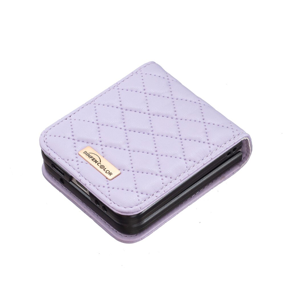 Fodral Samsung Galaxy Z Flip 5 Quilted lila