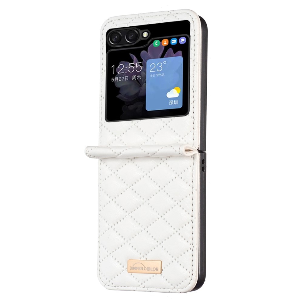 Fodral Samsung Galaxy Z Flip 5 Quilted vit