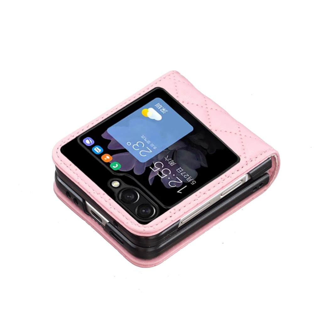 Fodral Samsung Galaxy Z Flip 5 Quilted rosa