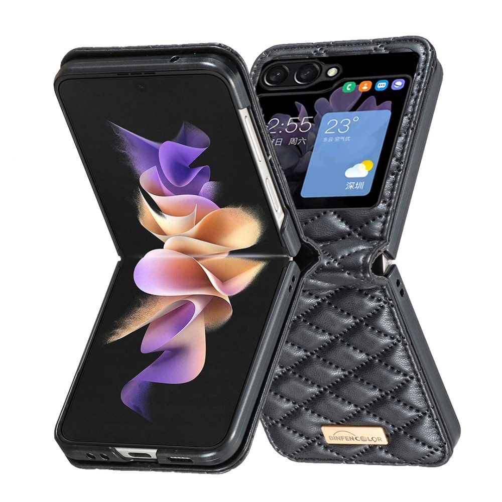 Fodral Samsung Galaxy Z Flip 5 Quilted svart