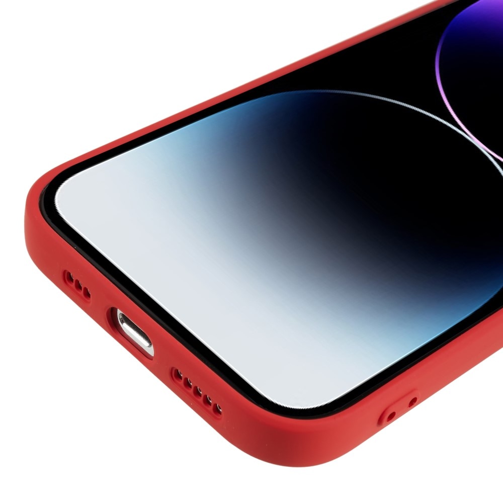 Stöttåligt Skal TPU iPhone 15 Pro Max röd