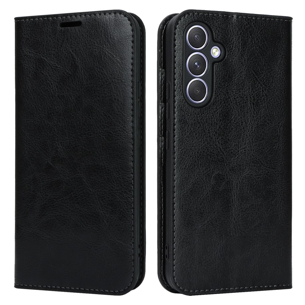 Mobilfodral Äkta Läder Samsung Galaxy A25 svart