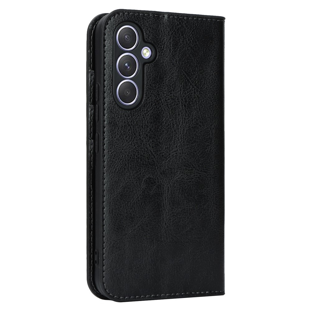 Mobilfodral Äkta Läder Samsung Galaxy A54 svart