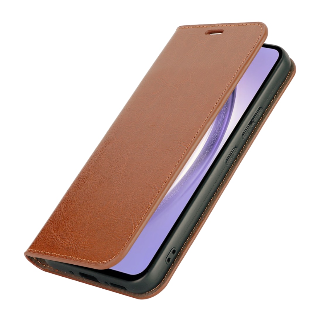 Mobilfodral Äkta Läder Samsung Galaxy A54 brun