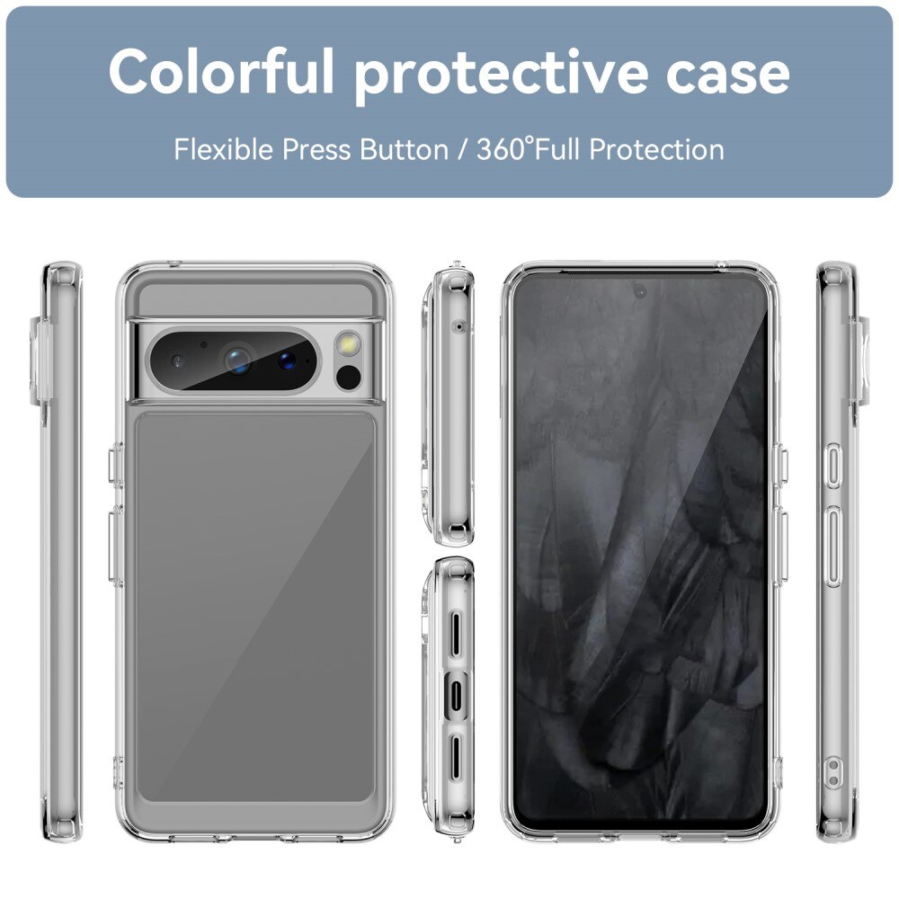 Crystal Hybrid Case Google Pixel 8 Pro transparent