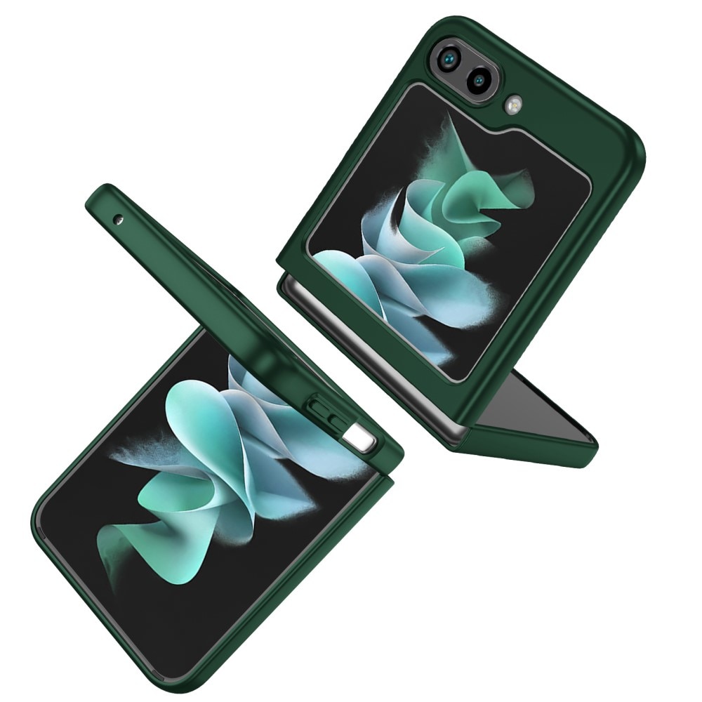 Samsung Galaxy Z Flip 5 skal med magnetisk ringhållare grön